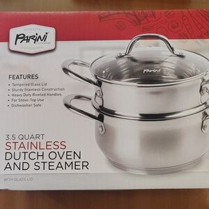 Parini STAINLESS DUTCH OVEN & STEAMER